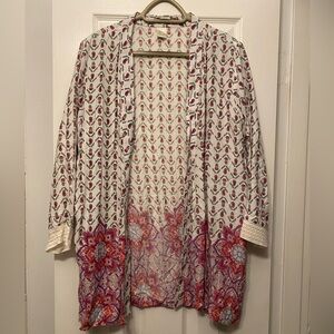 Floral Patterned Kimono Cardigan